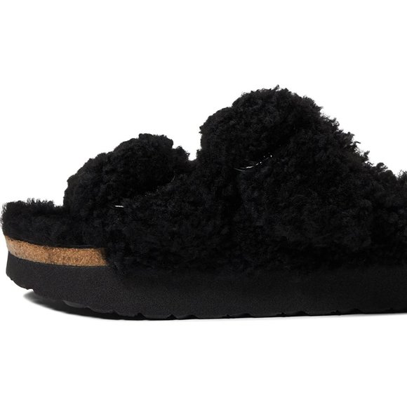 Papillio by Birkenstock Arizona Big Buckle Platform Teddy Eu 41N / US 10N NWT! - Picture 2 of 4